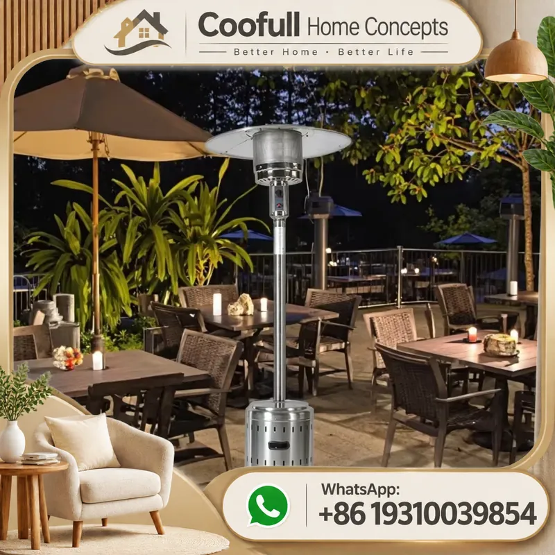 Outdoor Camping Usa - Pemanas Jamur Stainless Steel Dengan Selang