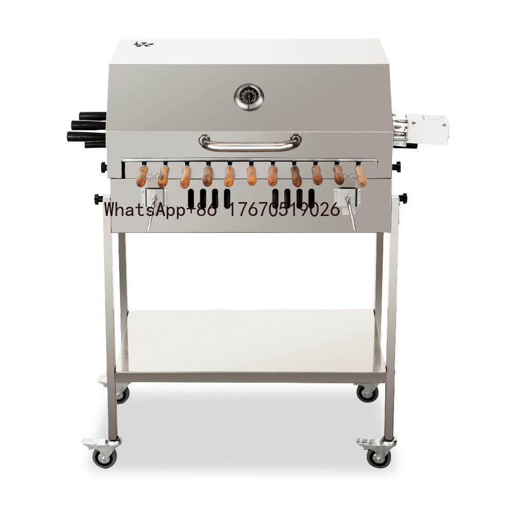 Outdoor Camping Trolley - Pemanggang BBQ Arang Besar Modern untuk