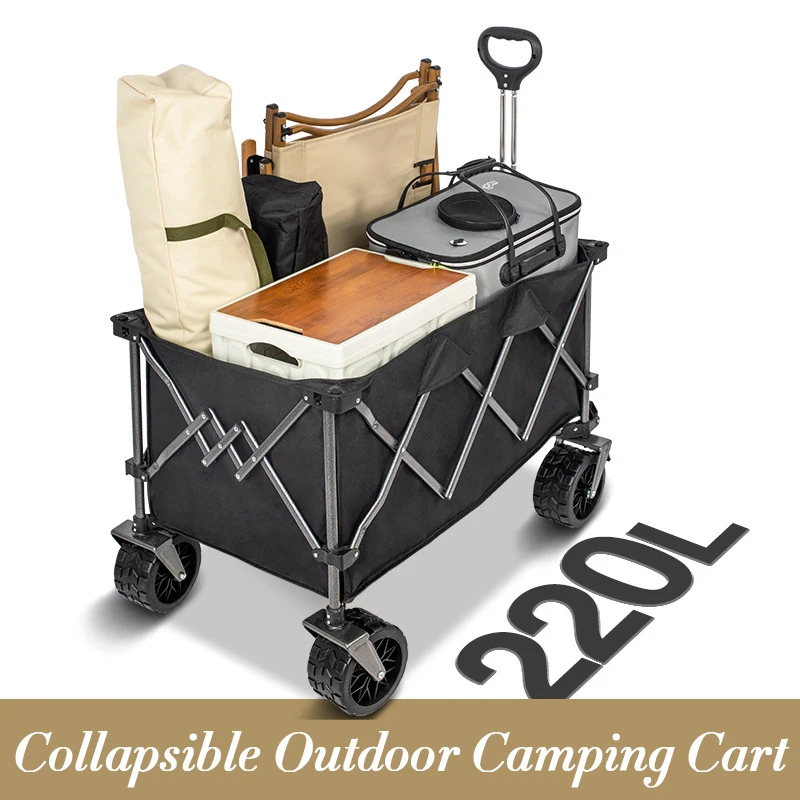 Outdoor Camping Trolley - MOEYE Troli Berkemah 220L Gerobak Lipat