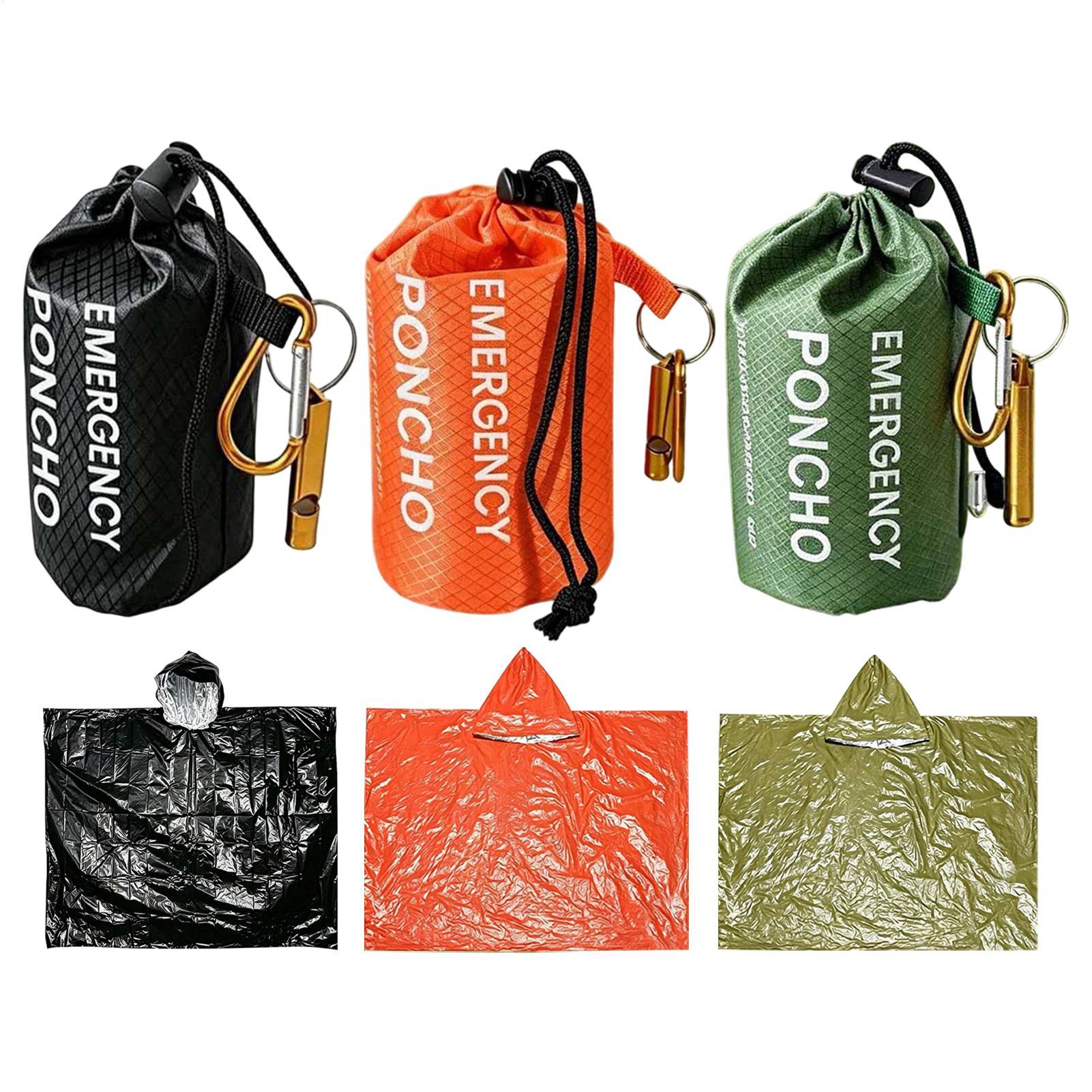 Camping Rain Poncho - 3 buah ponco tahan air untuk