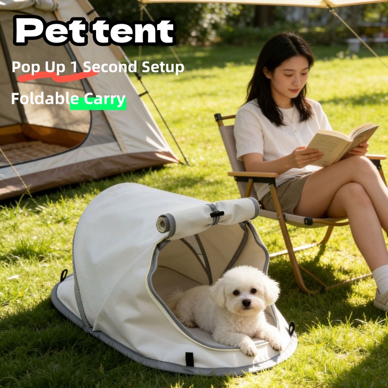 Tenda Anjing Portabel Lipat, P - Outdoor Camping Dog Bed ulasan dan harga