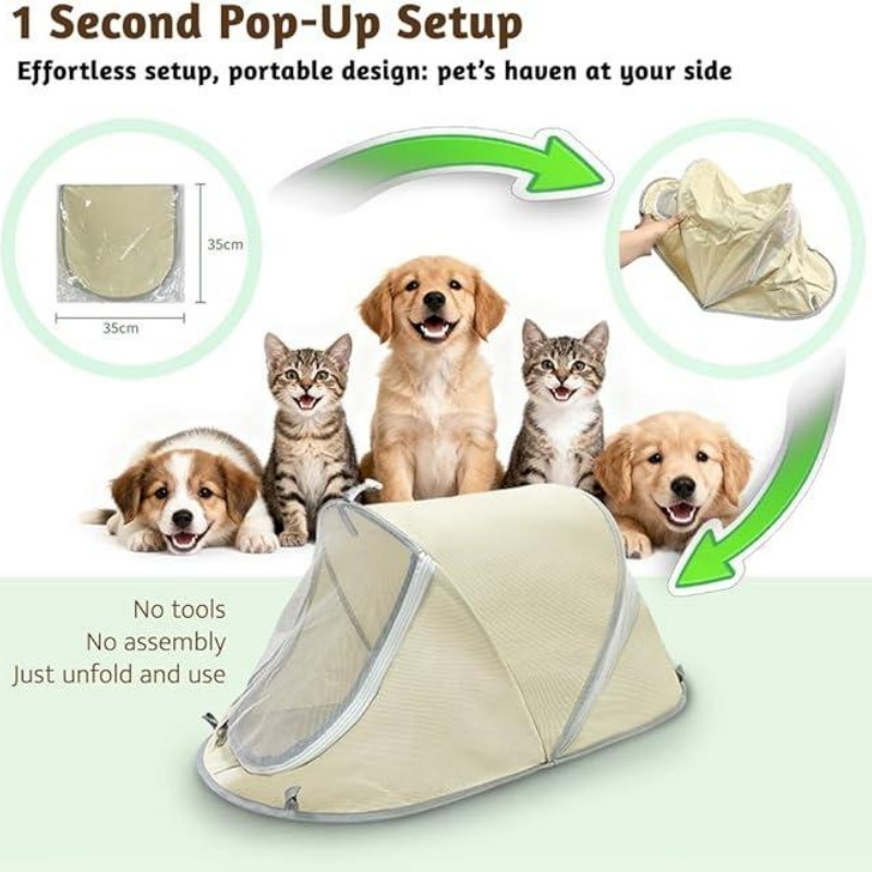 Tenda Anjing Portabel Lipat, P - Outdoor Camping Dog Bed ulasan dan harga