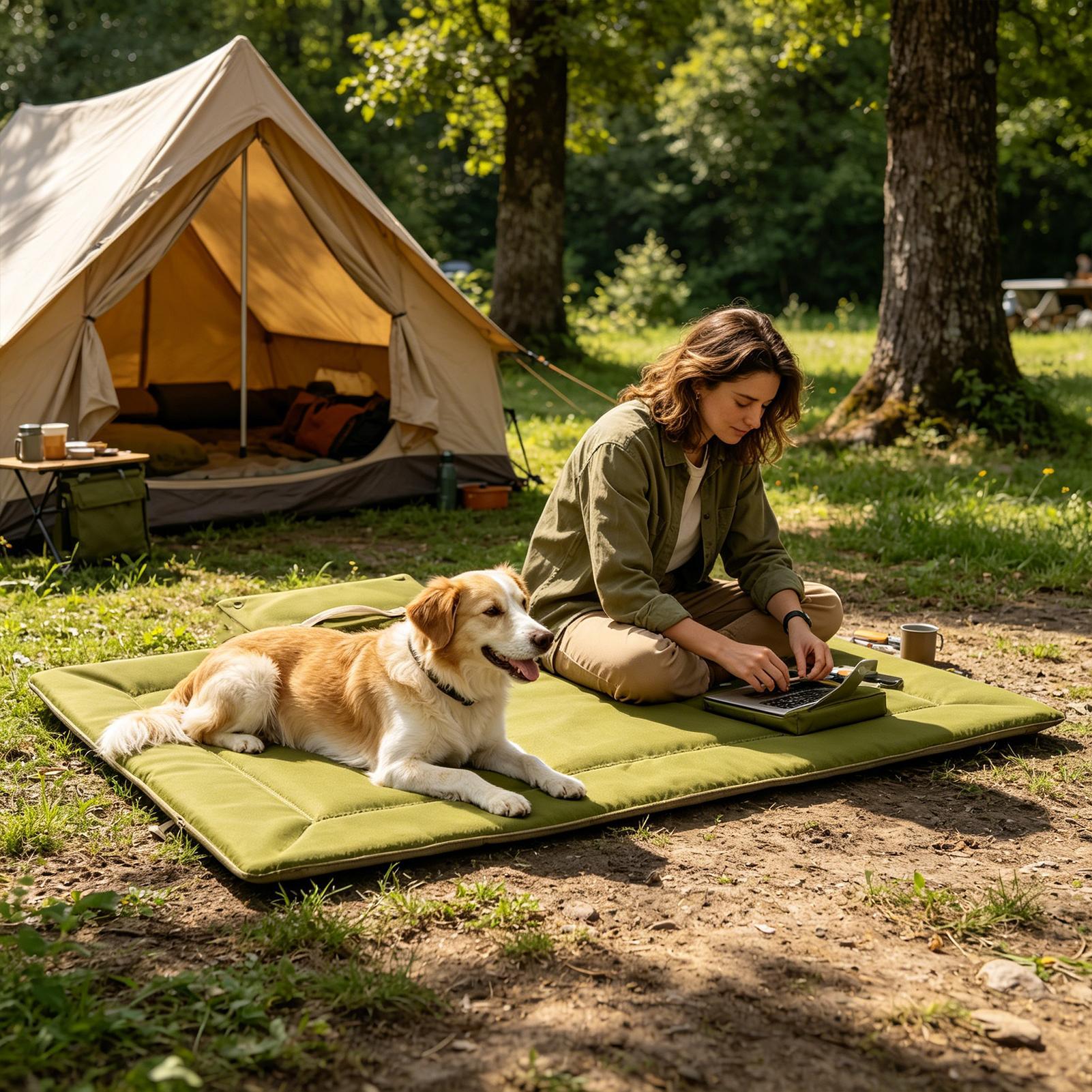 Tempat Tidur Anjing Lipat, Dap - Outdoor Camping Dog Bed ulasan dan harga