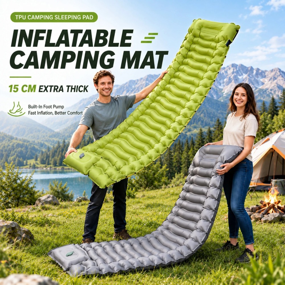 Matras Tidur Camping Tiup, Kas - Outdoor Camping Rugs ulasan dan harga