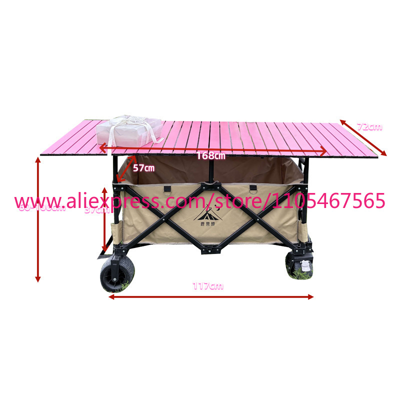 1PCS Gerobak Lipat Besar untuk - Outdoor Camping Trolley ulasan dan harga