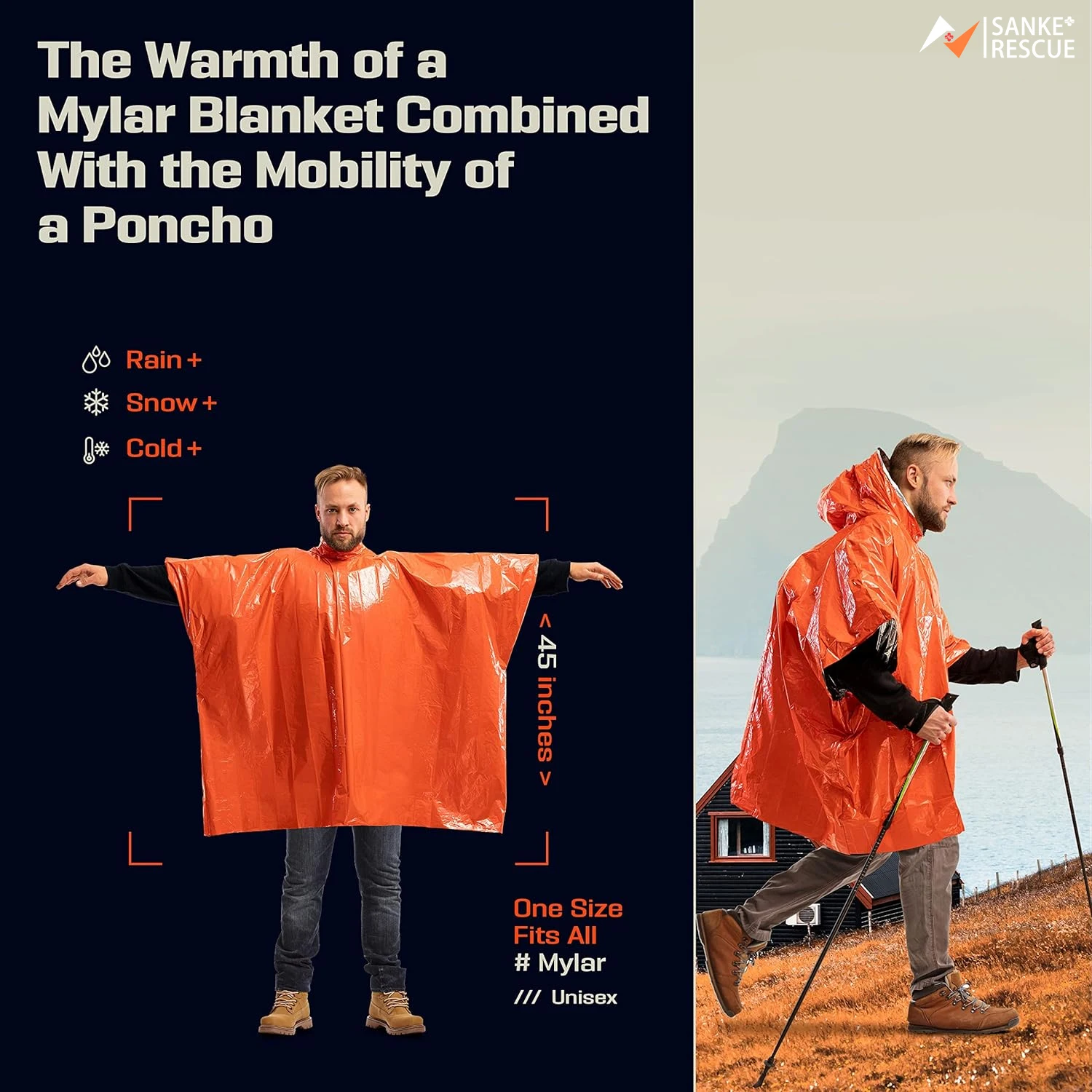 Ponco Hujan Darurat, Selimut T - Camping Rain Poncho ulasan dan harga