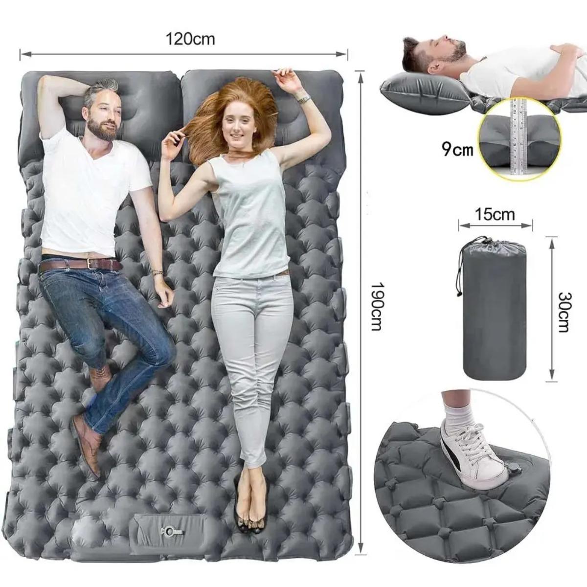 Kasur Udara Tiup Tunggal & Gan - Outdoor Camping Rugs ulasan dan harga