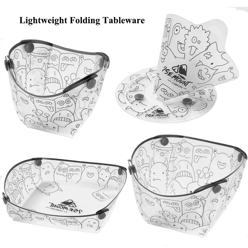 Peralatan makan lipat ringan l - Outdoor Camping Dining Set ulasan dan harga