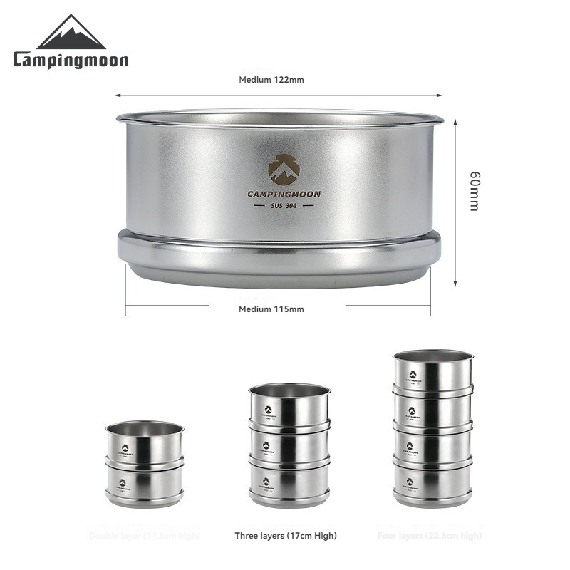 CAMPINGMOON Xiao Long Bao, nam - Outdoor Camping Dining Set ulasan dan harga