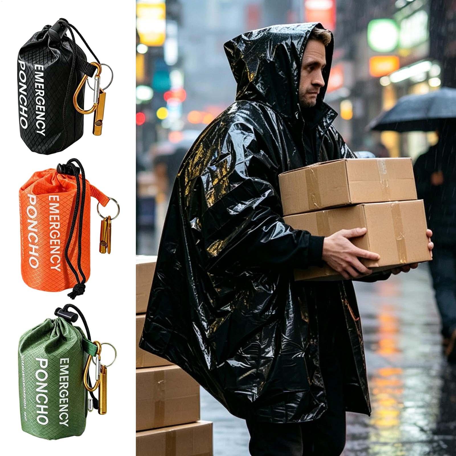 3 buah ponco tahan air untuk k - Camping Rain Poncho ulasan dan harga