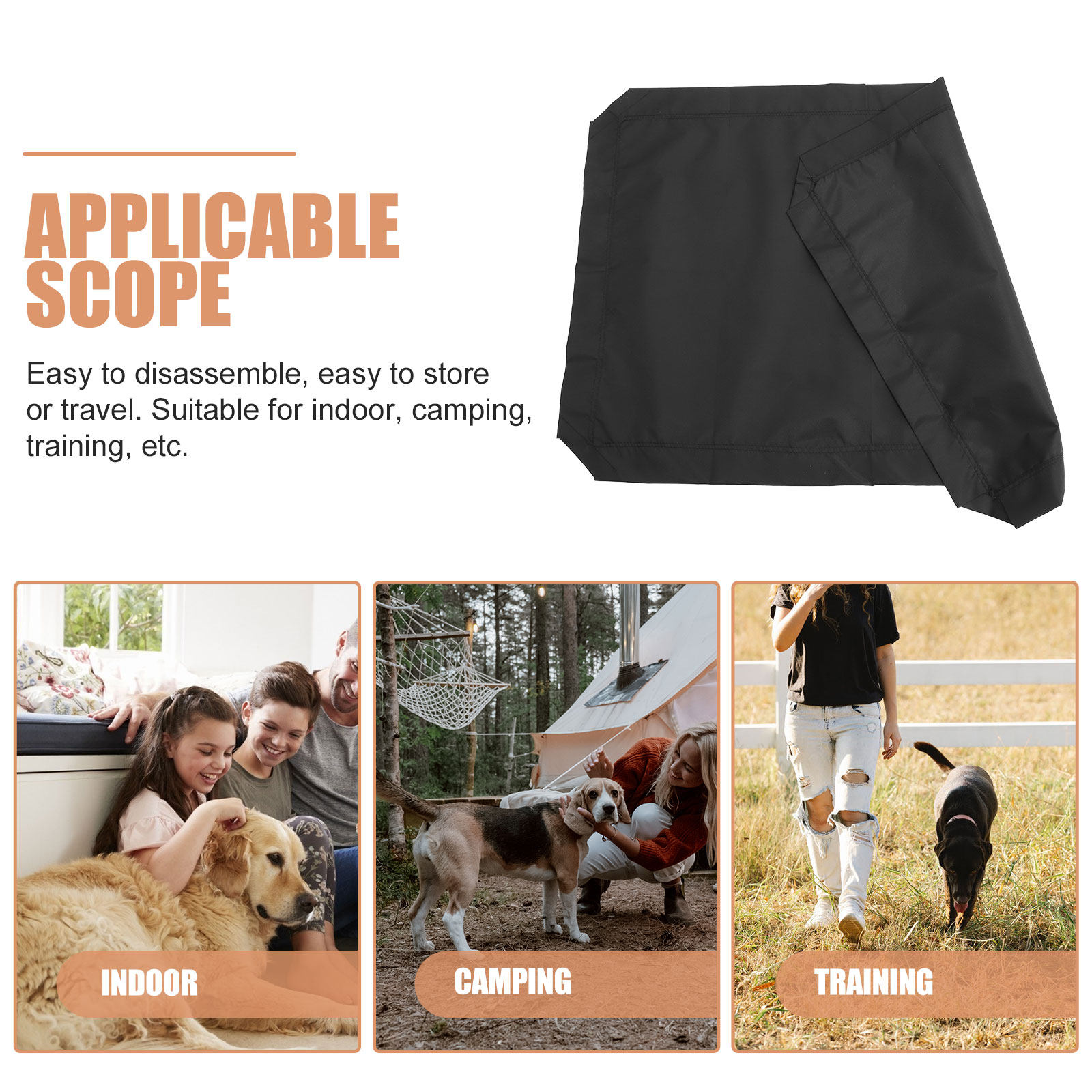 Penutup Tempat Tidur Tinggi un - Outdoor Camping Dog Bed ulasan dan harga