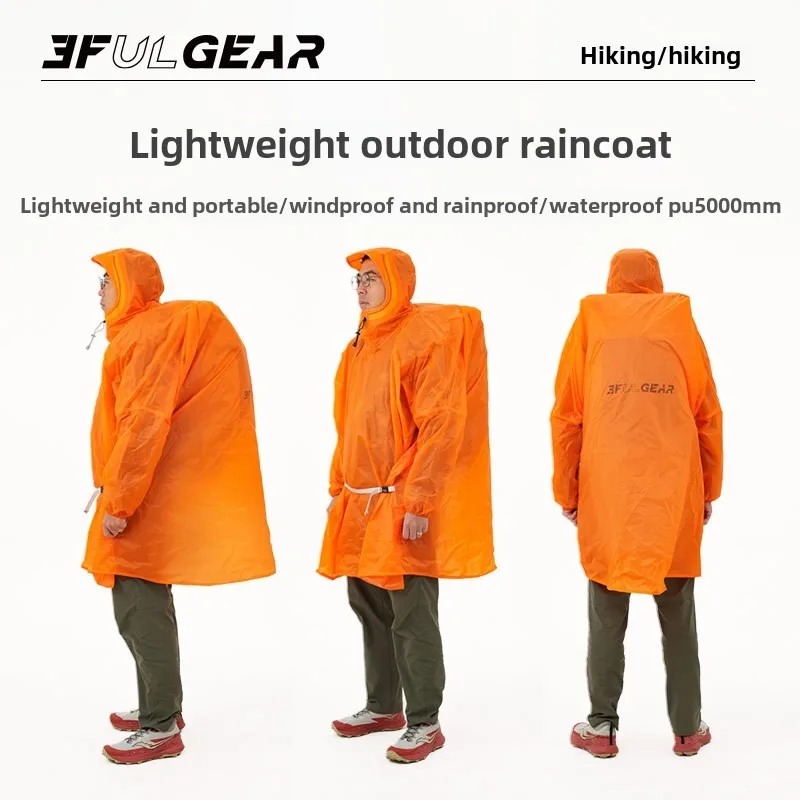 Jas Hujan Ultralight 3F UL GEA - Camping Rain Poncho ulasan dan harga