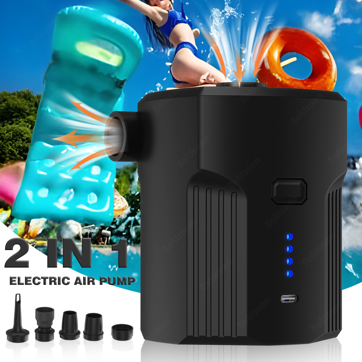 Pompa Udara Listrik Portabel u - Bed Outdoor Camping ulasan dan harga